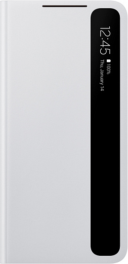 Чехол-книжка Smart Clear View Cover для Samsung S21+ (серый)